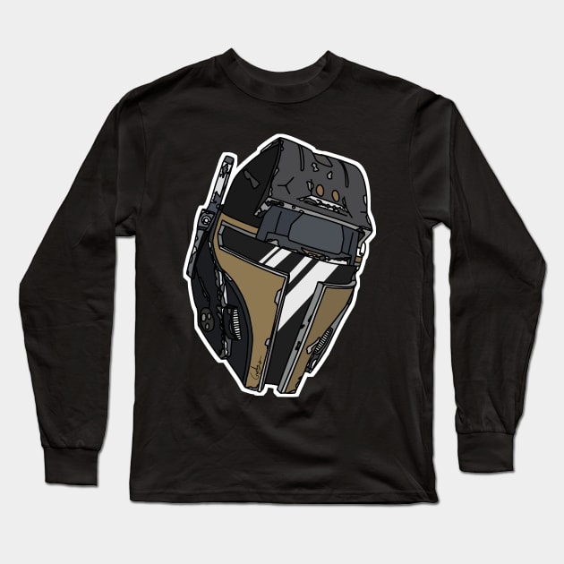 Mando WarHog Long Sleeve T-Shirt by 3D Blacksmiths